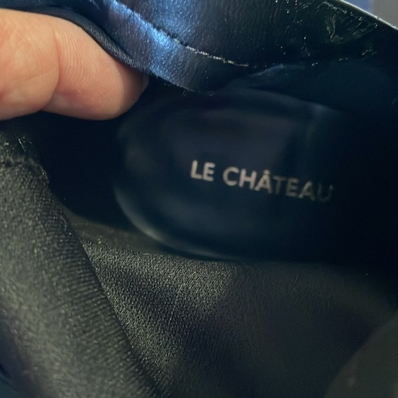 Le Chateau Gray Faux Suede Over the Knee Boots with Stiletto Heel Size 38 - Picture 11 of 16